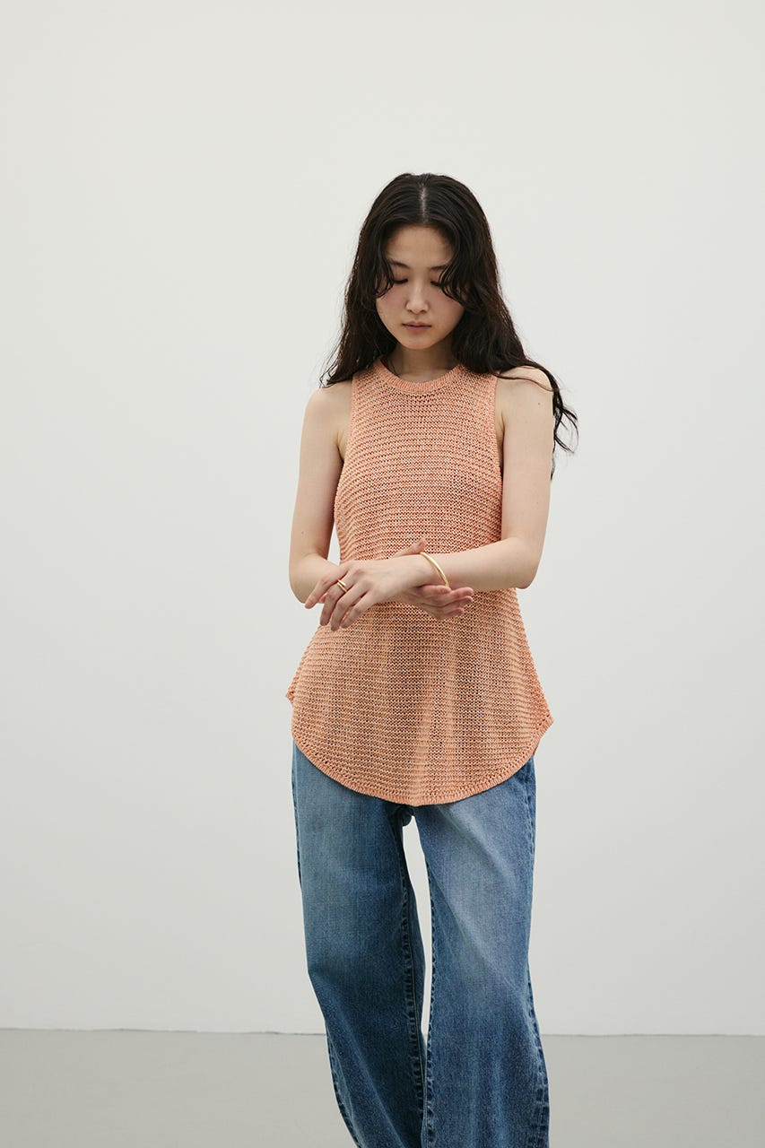 STYLEMIXER | アメスリメッシュニットタンク (タンクトップ ) |SHEL