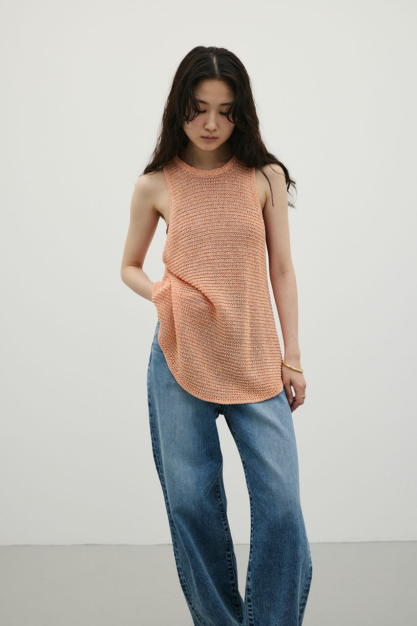 アメスリメッシュニットタンク ORG FREE