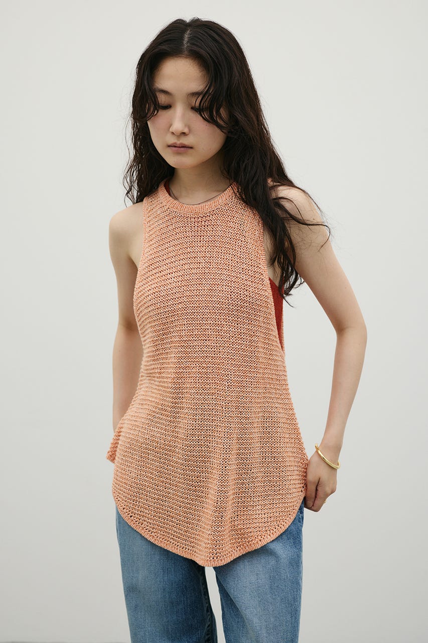 アメスリメッシュニットタンク ORG FREE