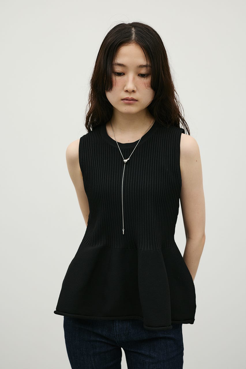 STYLEMIXER | ペプラムフレアニット (タンクトップ ) |SHEL'TTER WEBSTORE
