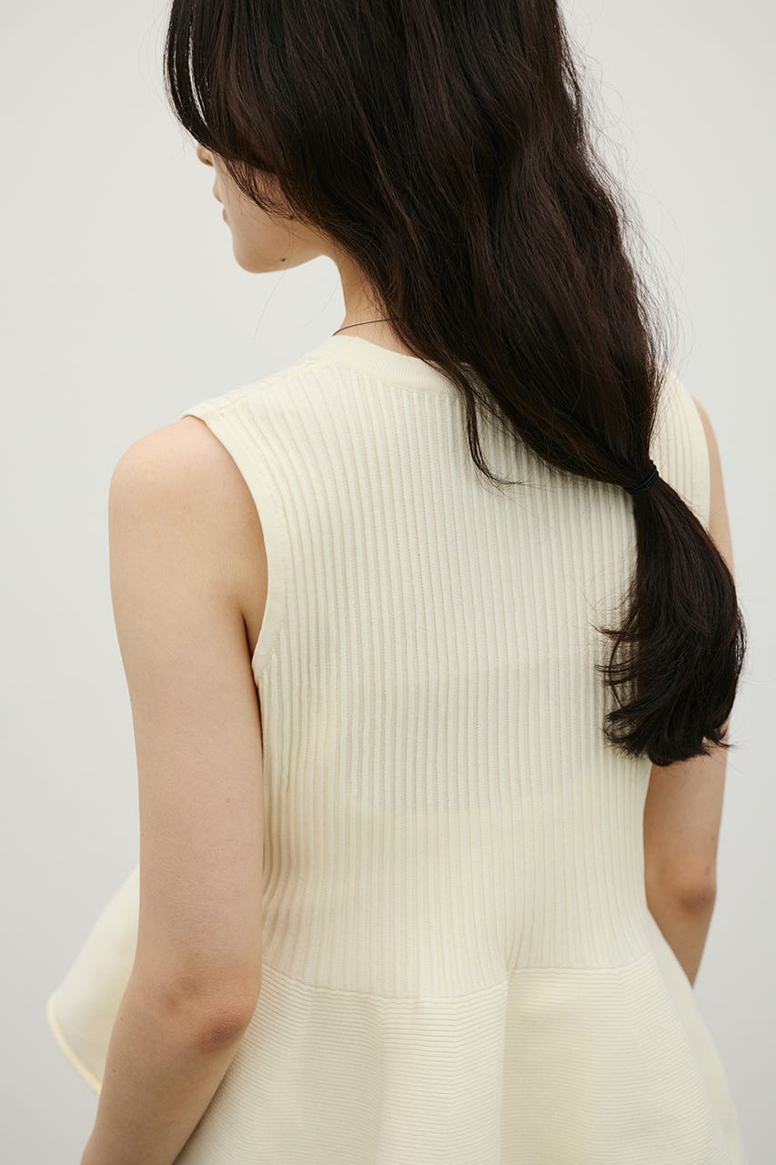STYLEMIXER | ペプラムフレアニット (タンクトップ ) |SHEL'TTER WEBSTORE