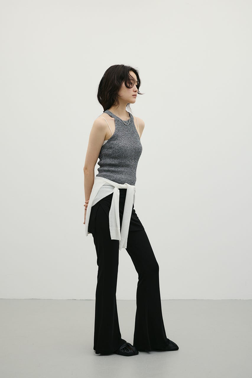 アメスリブークレニットトップ C.GRY FREE