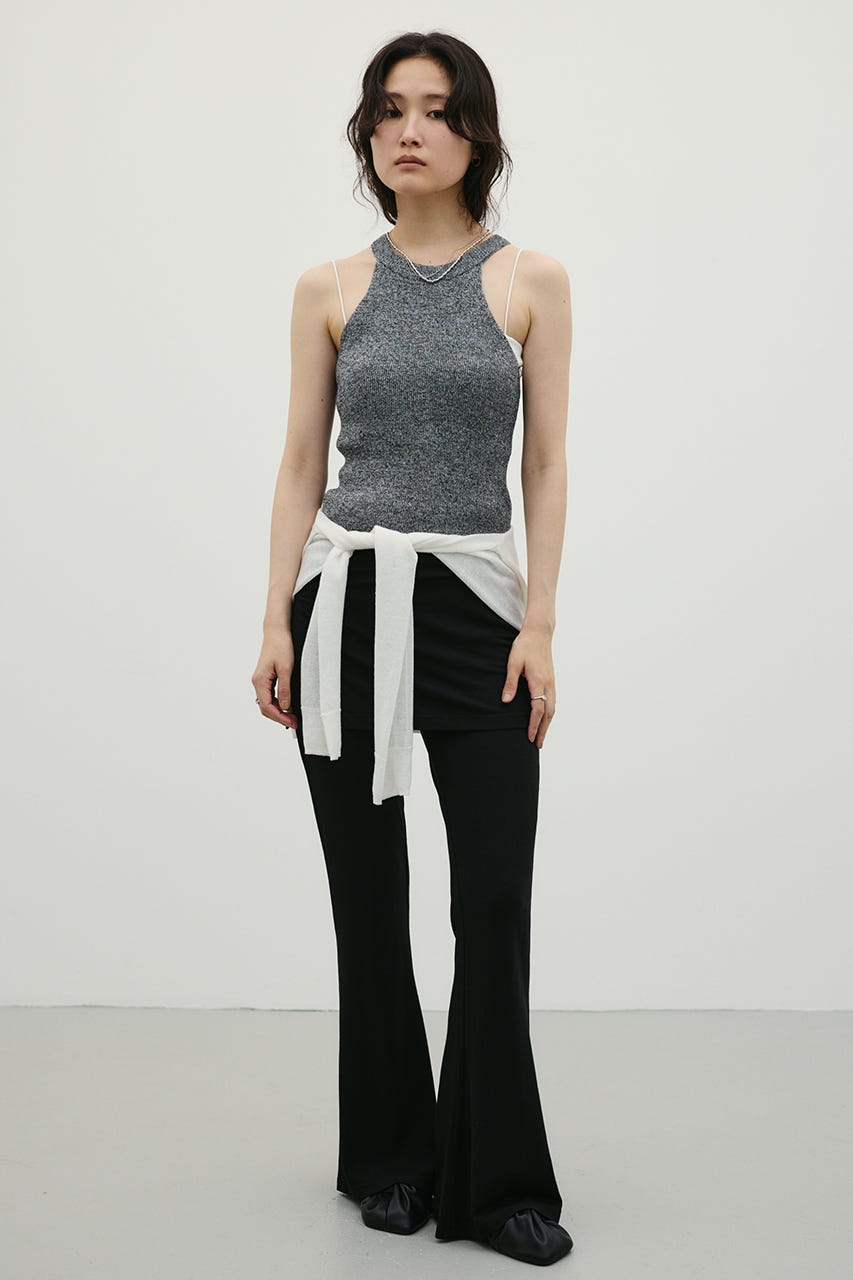 アメスリブークレニットトップ C.GRY FREE