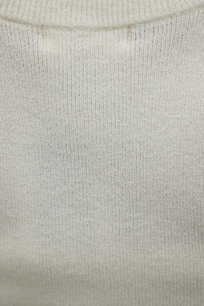 アメスリブークレニットトップ WHT FREE