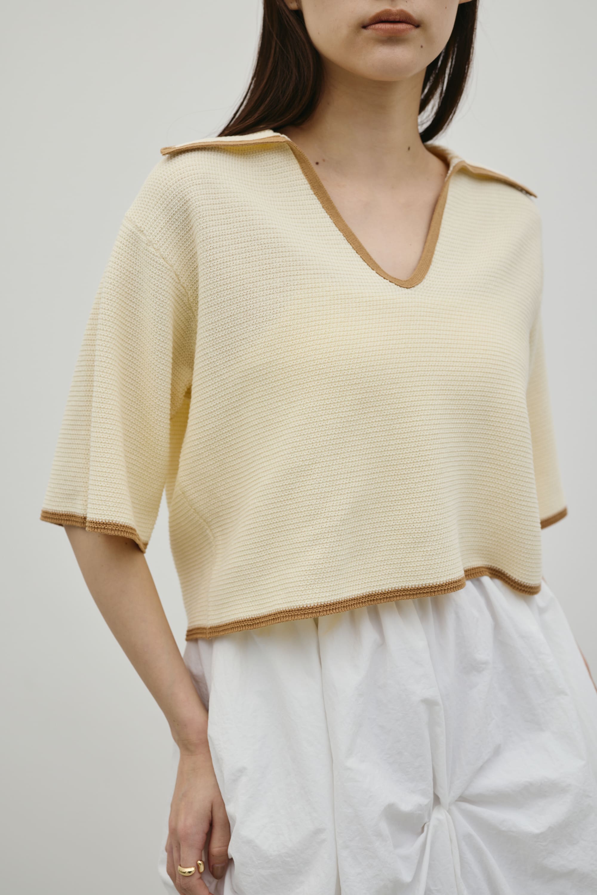 スキッパーニットポロ IVOY FREE