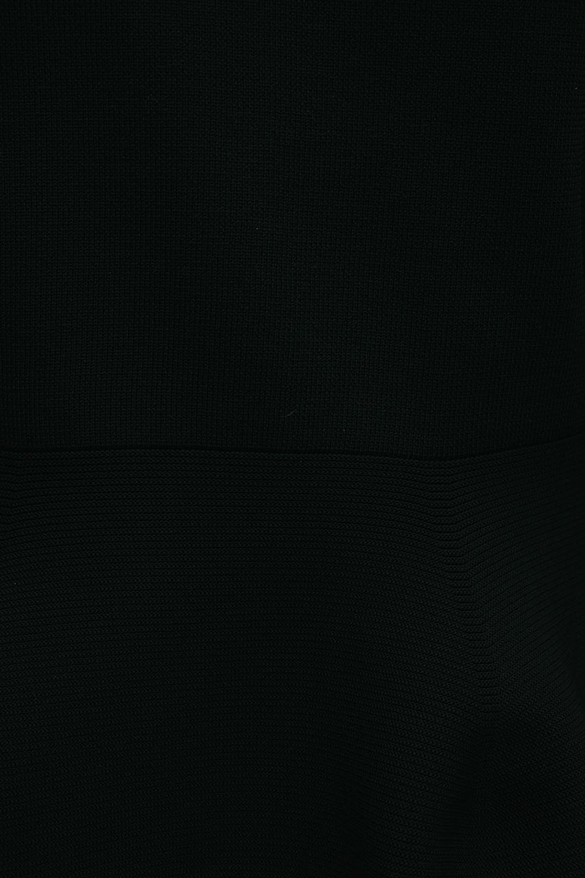 ペプラムフォルムスリーブカーデ BLK FREE