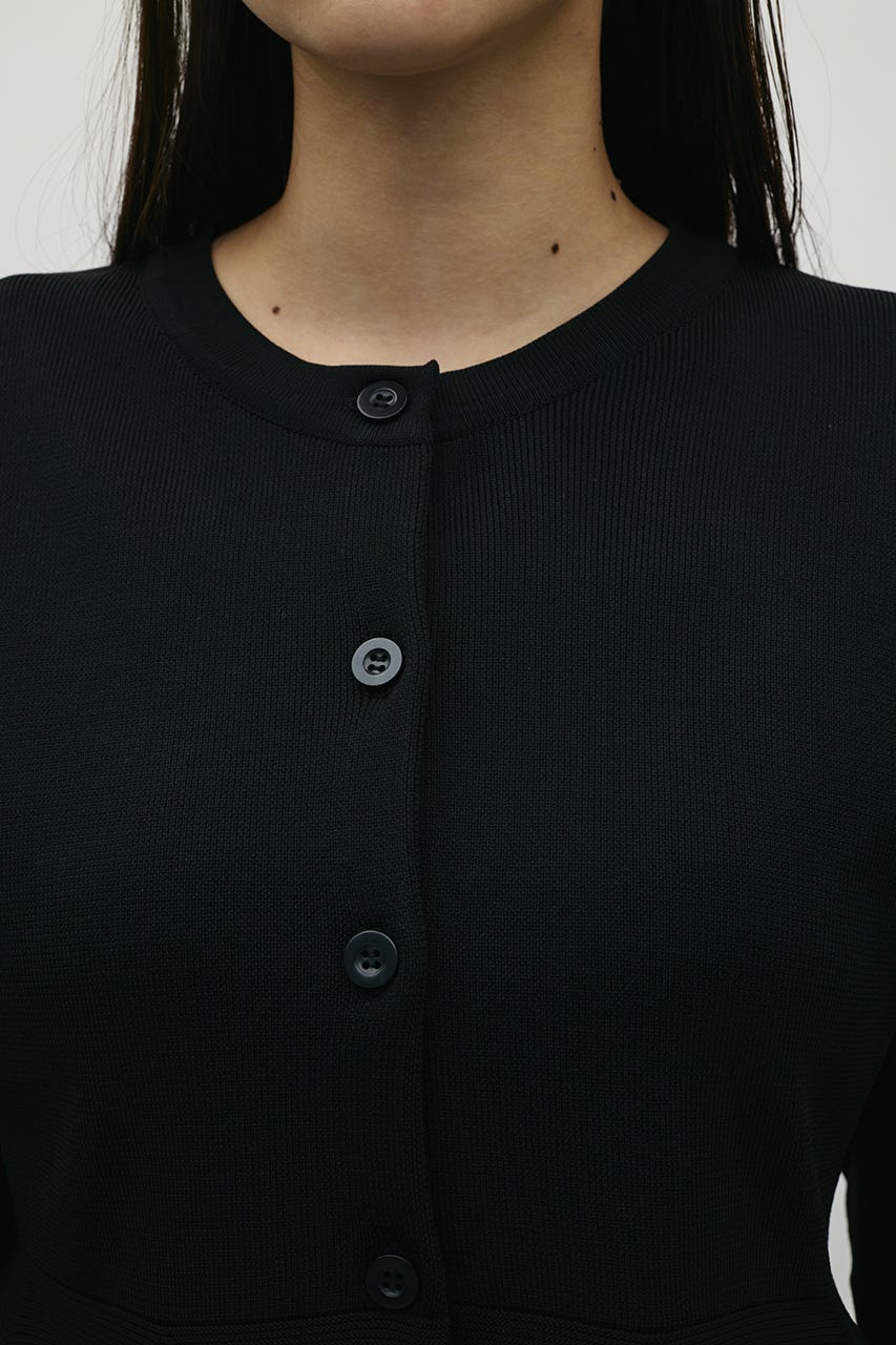 ペプラムフォルムスリーブカーデ BLK FREE