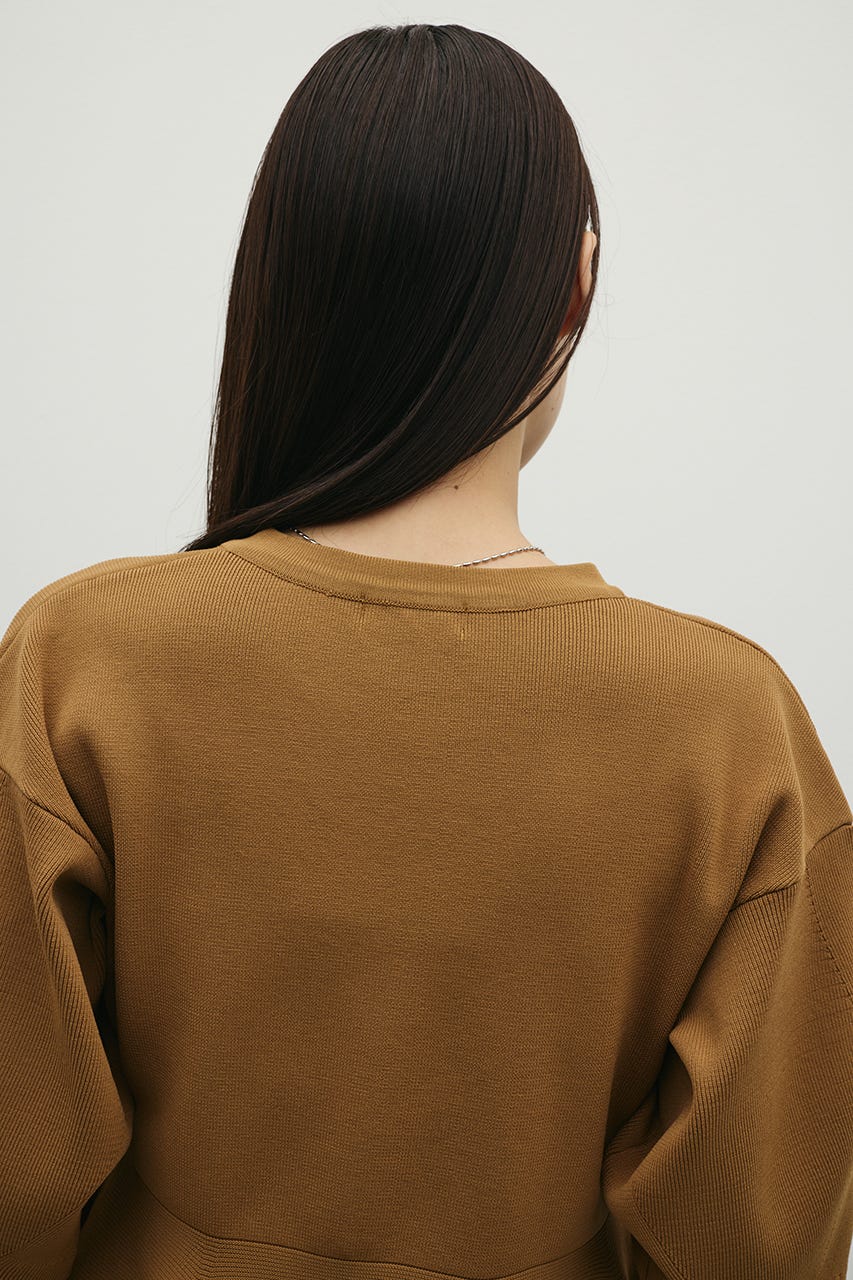 ペプラムフォルムスリーブカーデ CAM FREE