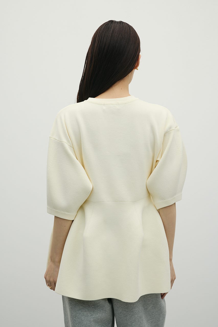 ペプラムフォルムスリーブカーデ IVOY FREE