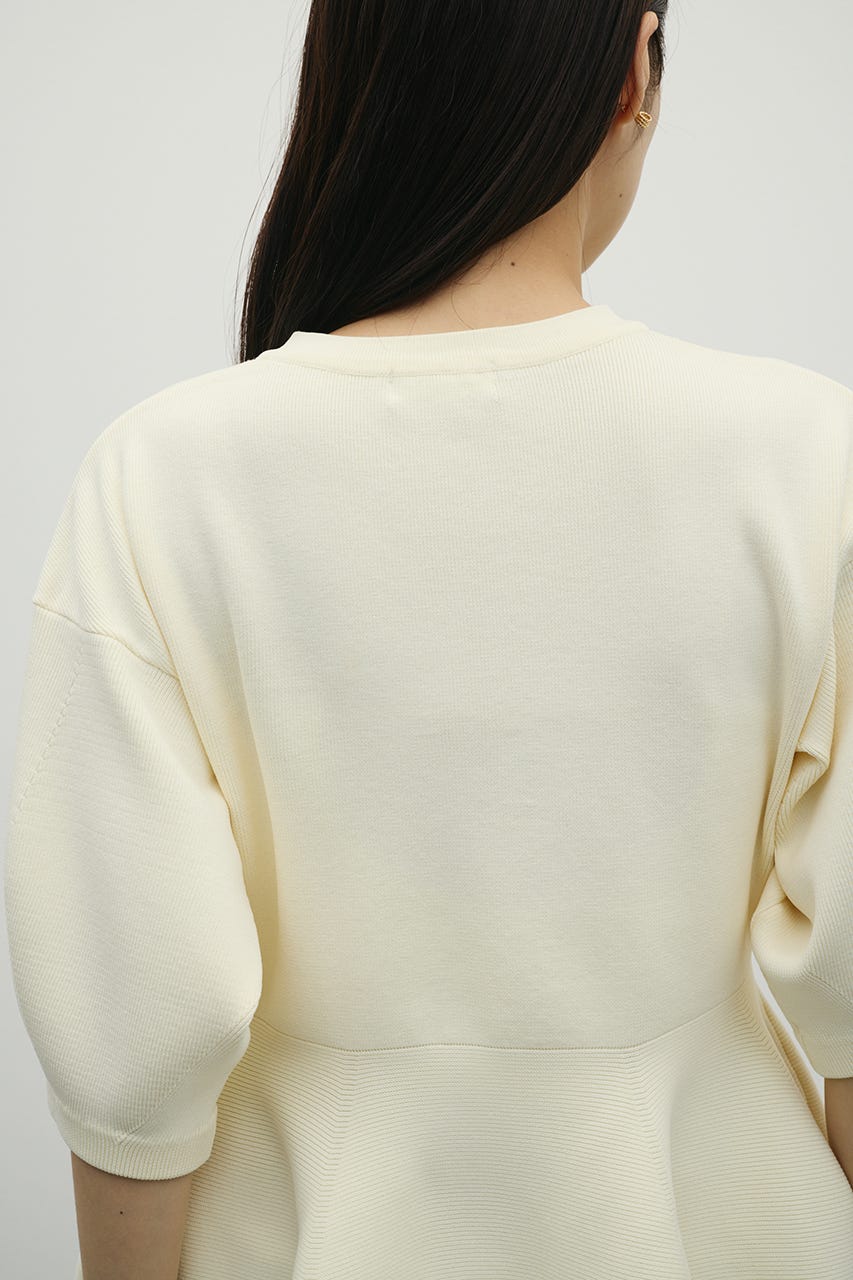 ペプラムフォルムスリーブカーデ IVOY FREE