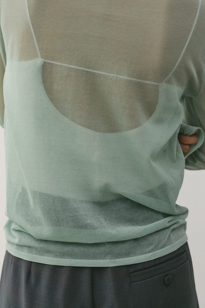 シアースキンニットトップ MINT FREE