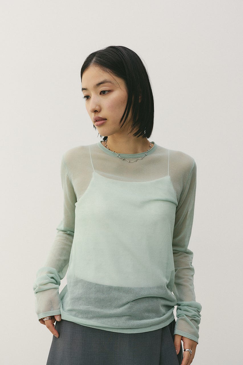 シアースキンニットトップ MINT FREE