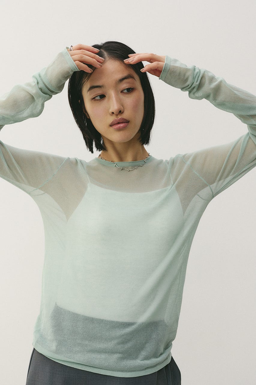 シアースキンニットトップ MINT FREE