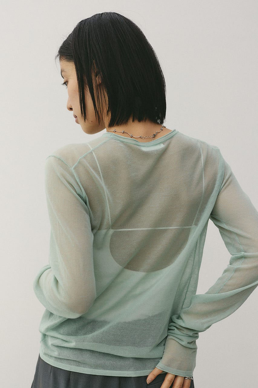 シアースキンニットトップ MINT FREE