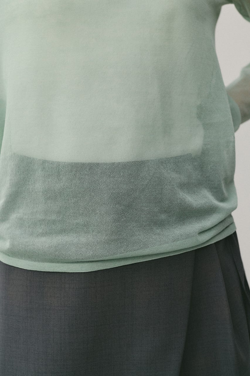 シアースキンニットトップ MINT FREE