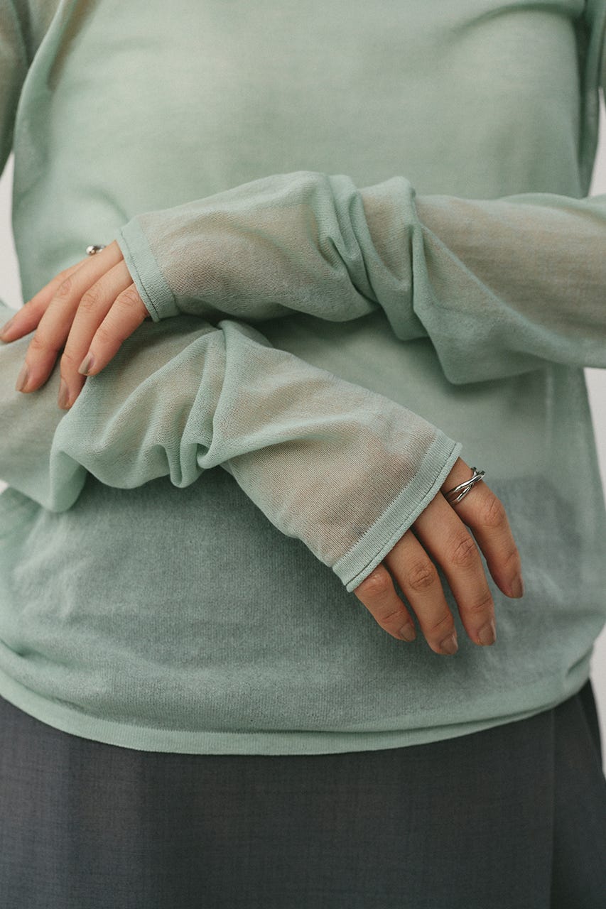 シアースキンニットトップ MINT FREE