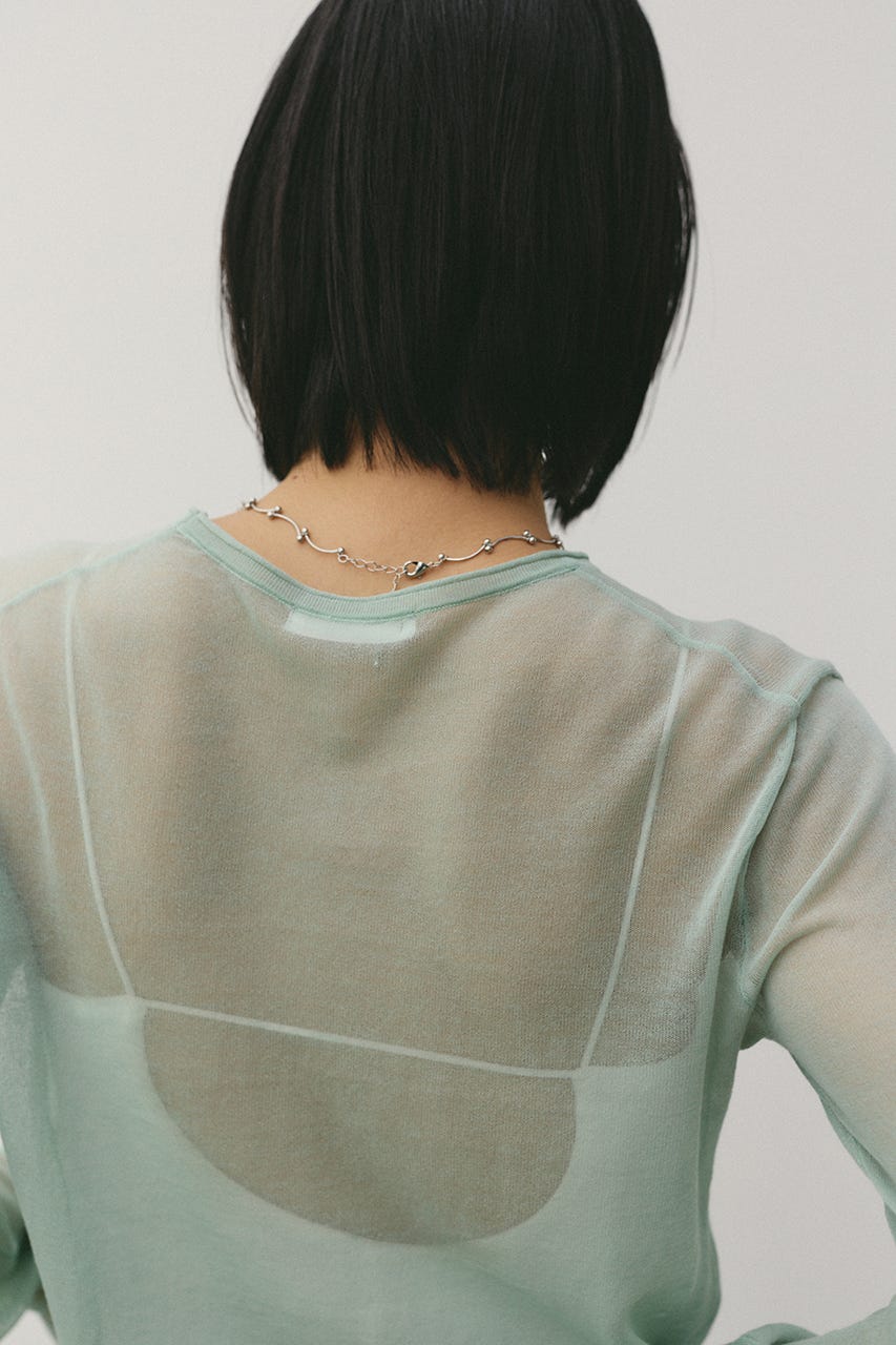 シアースキンニットトップ MINT FREE