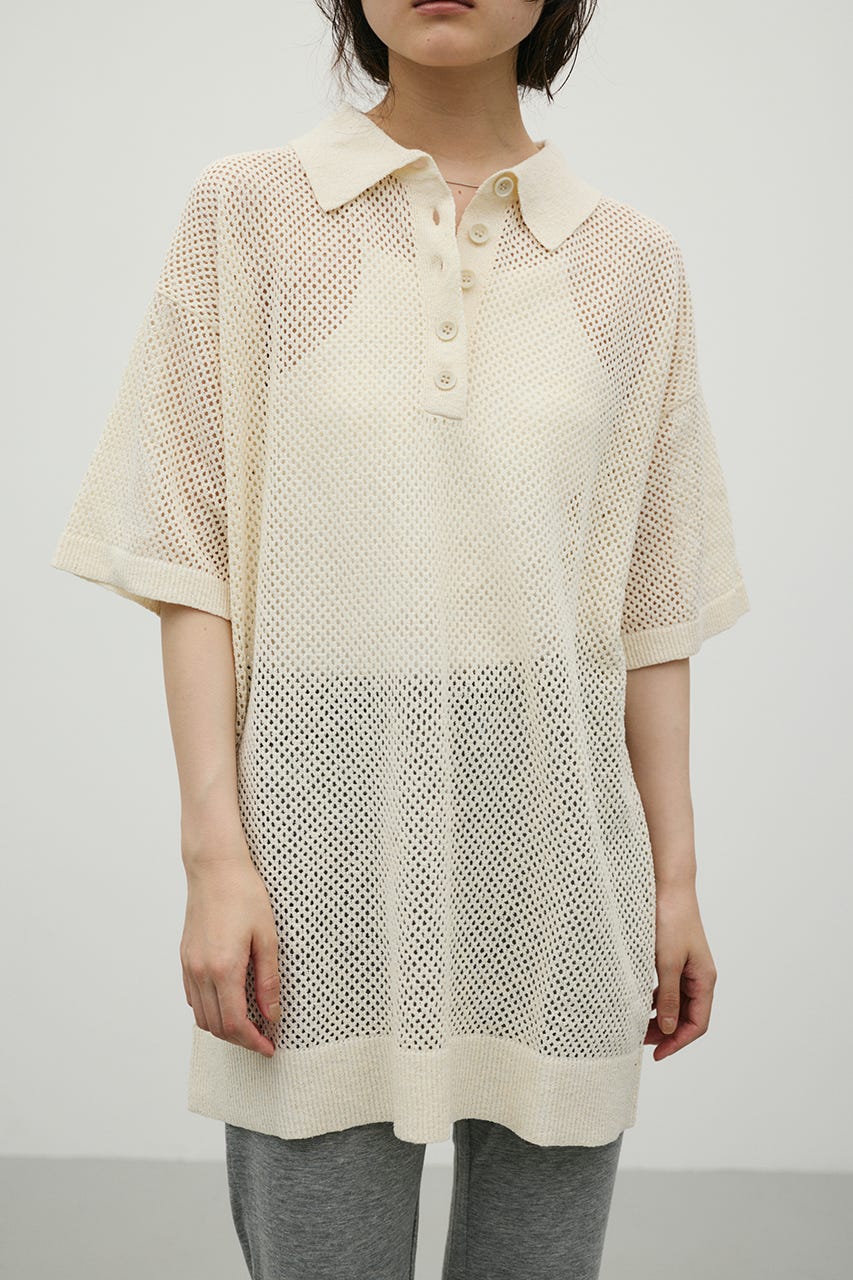 STYLEMIXER | メッシュオーバーニットポロ (ニット ) |SHEL'TTER WEBSTORE