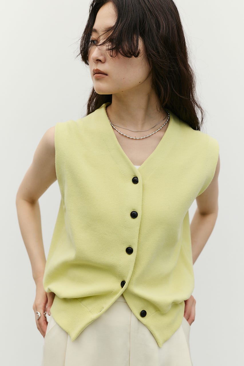 ルーズニットベスト LIME FREE