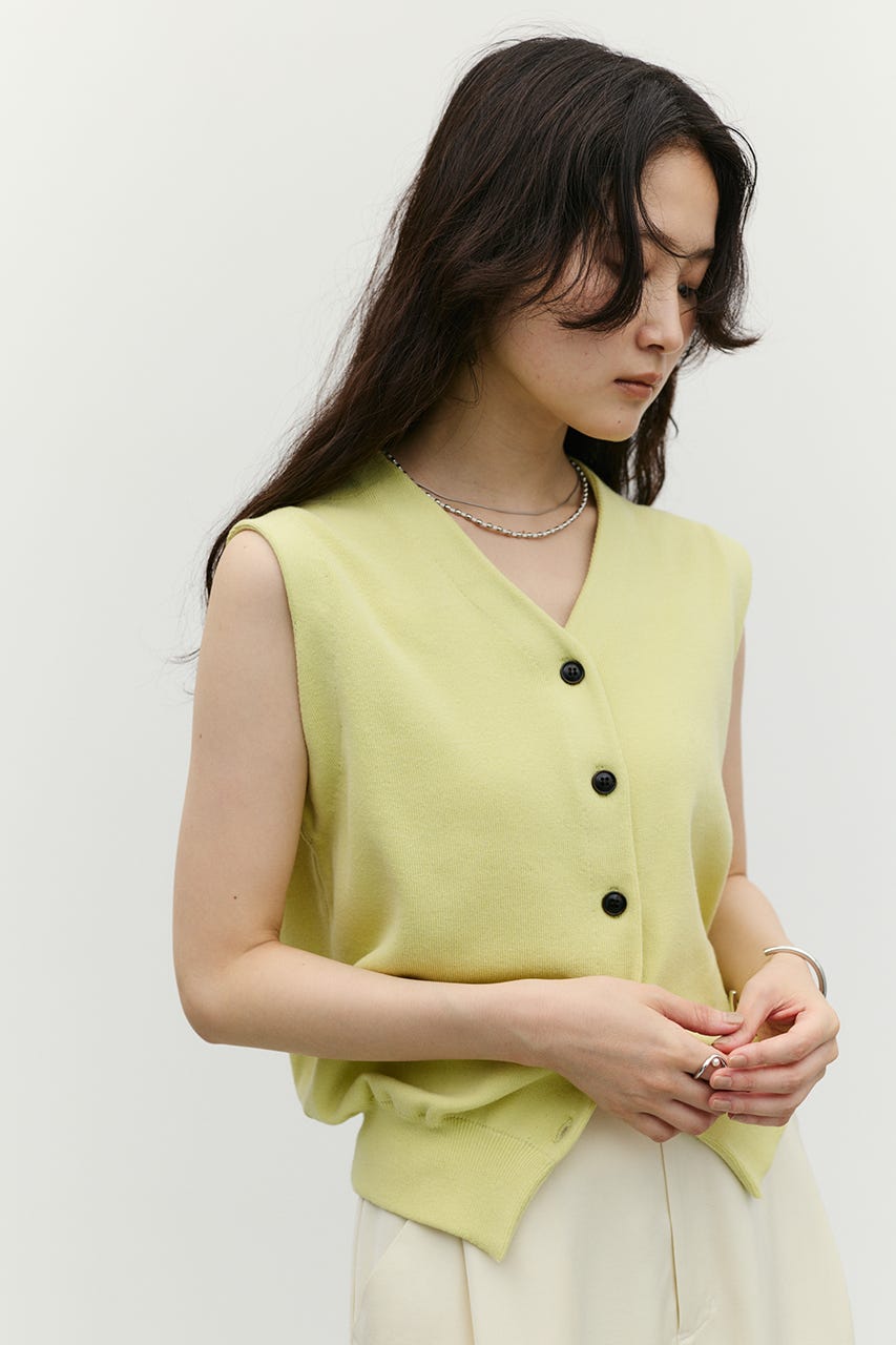 ルーズニットベスト LIME FREE