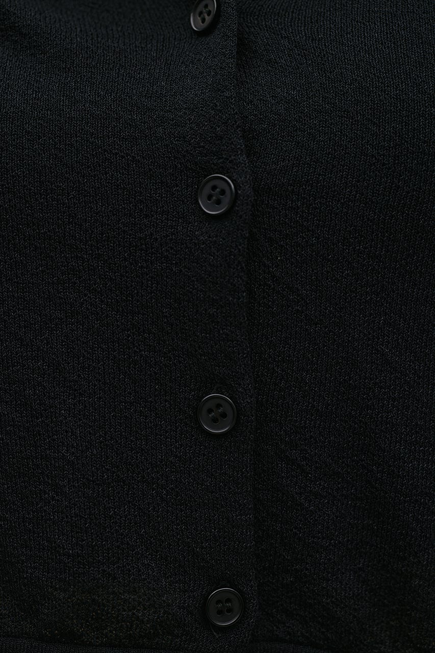 コンパクトニットカーデ BLK FREE