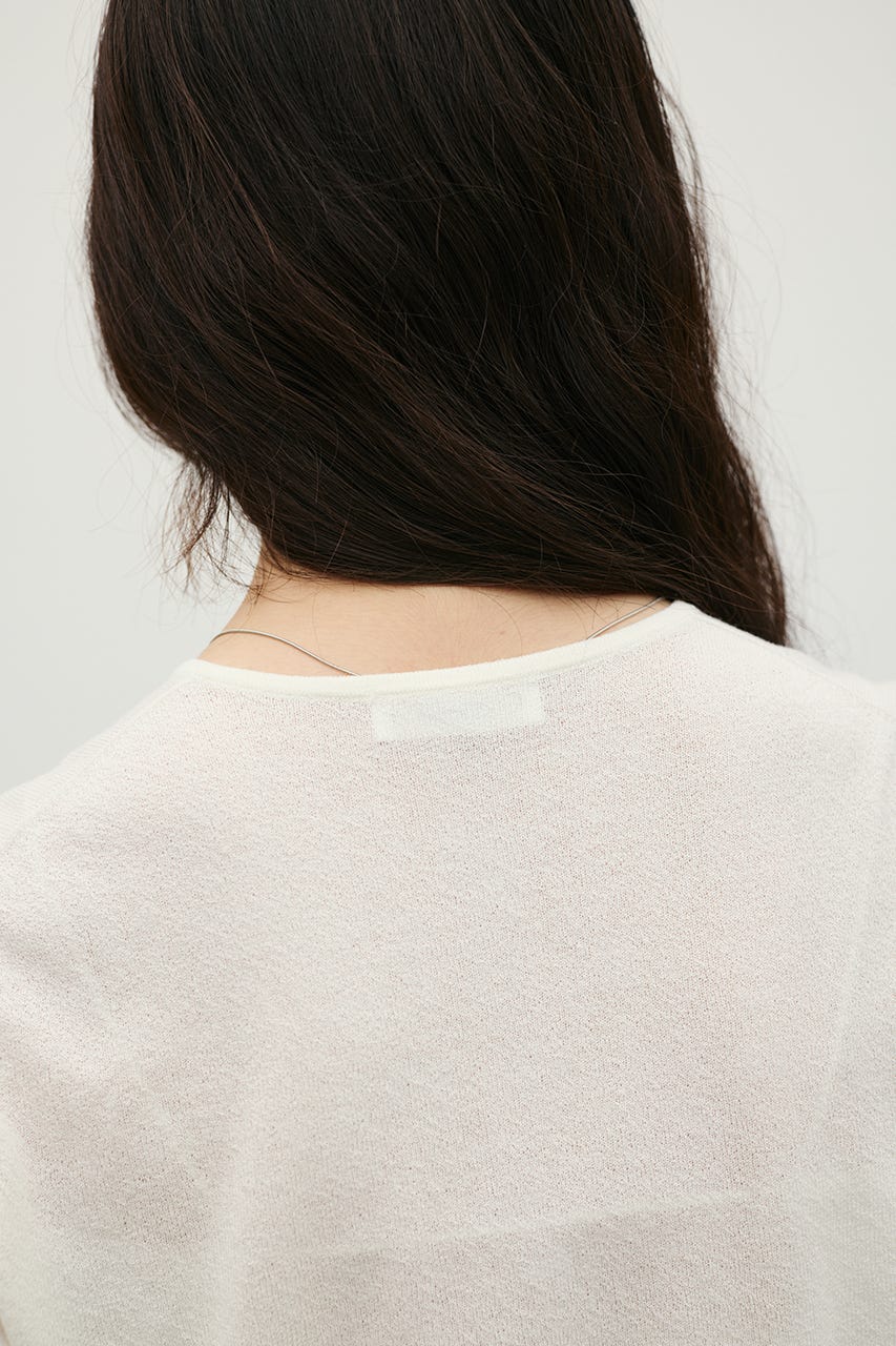 コンパクトニットカーデ WHT FREE