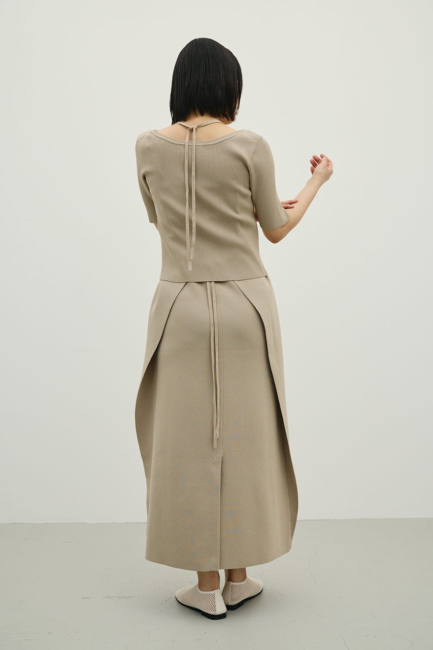 2ピースラップキャミワンピース BEG M