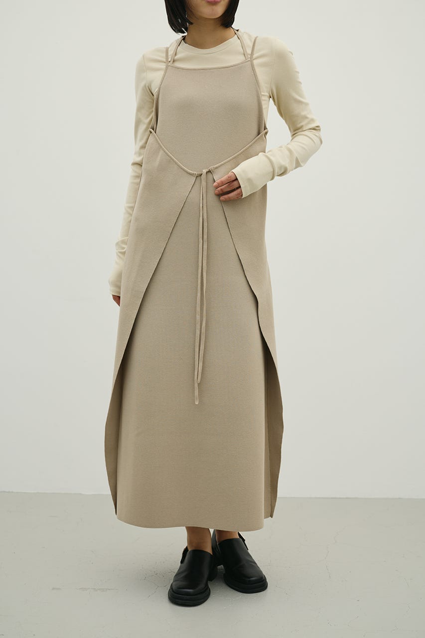 2ピースラップキャミワンピース BEG M