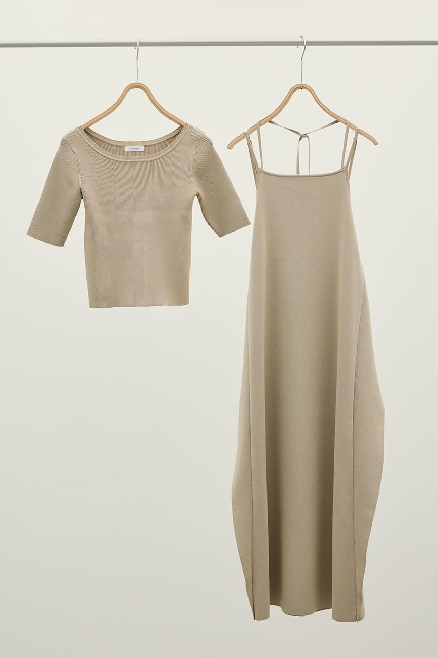 2ピースラップキャミワンピース BEG M