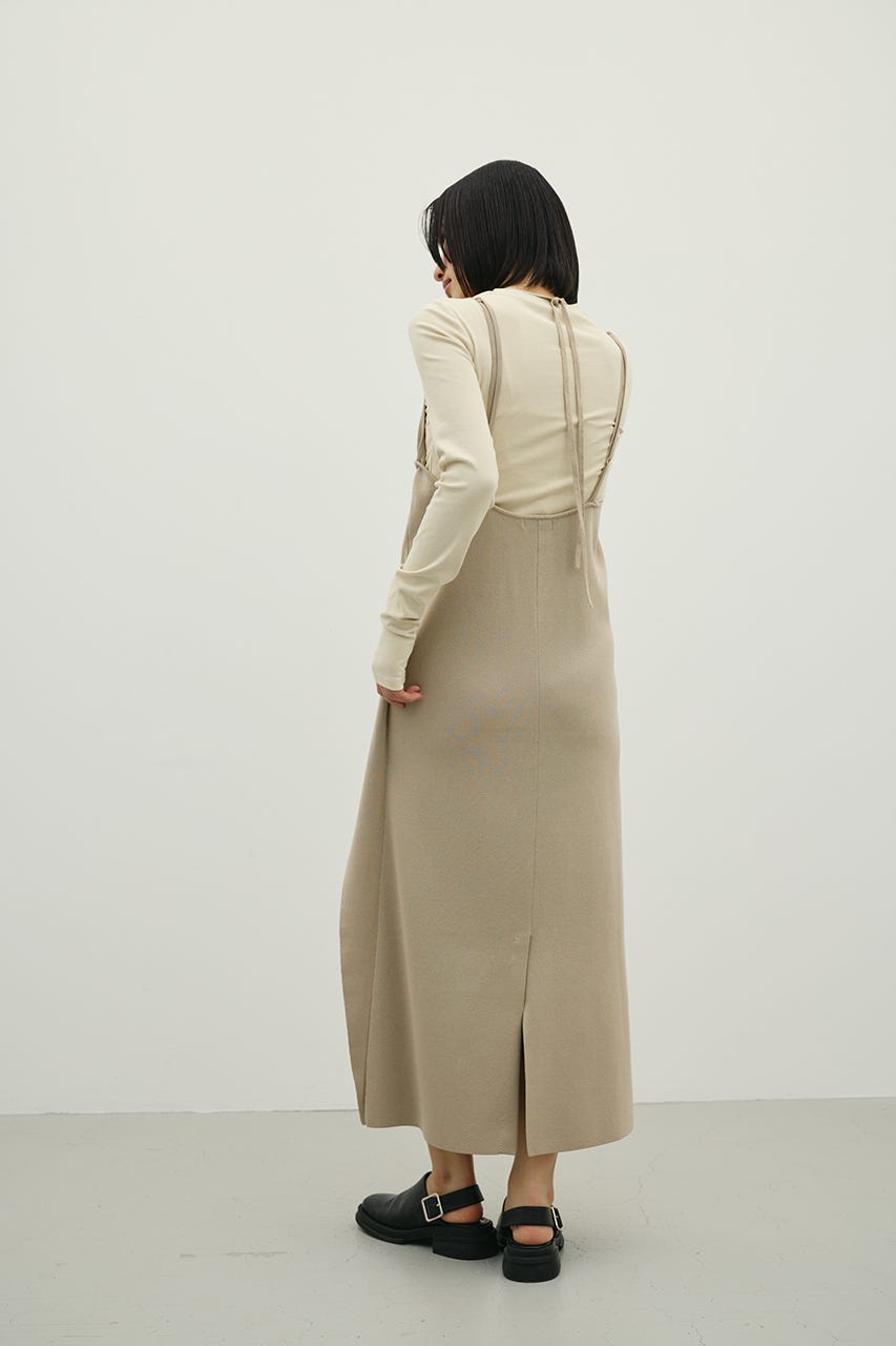 2ピースラップキャミワンピース BEG M