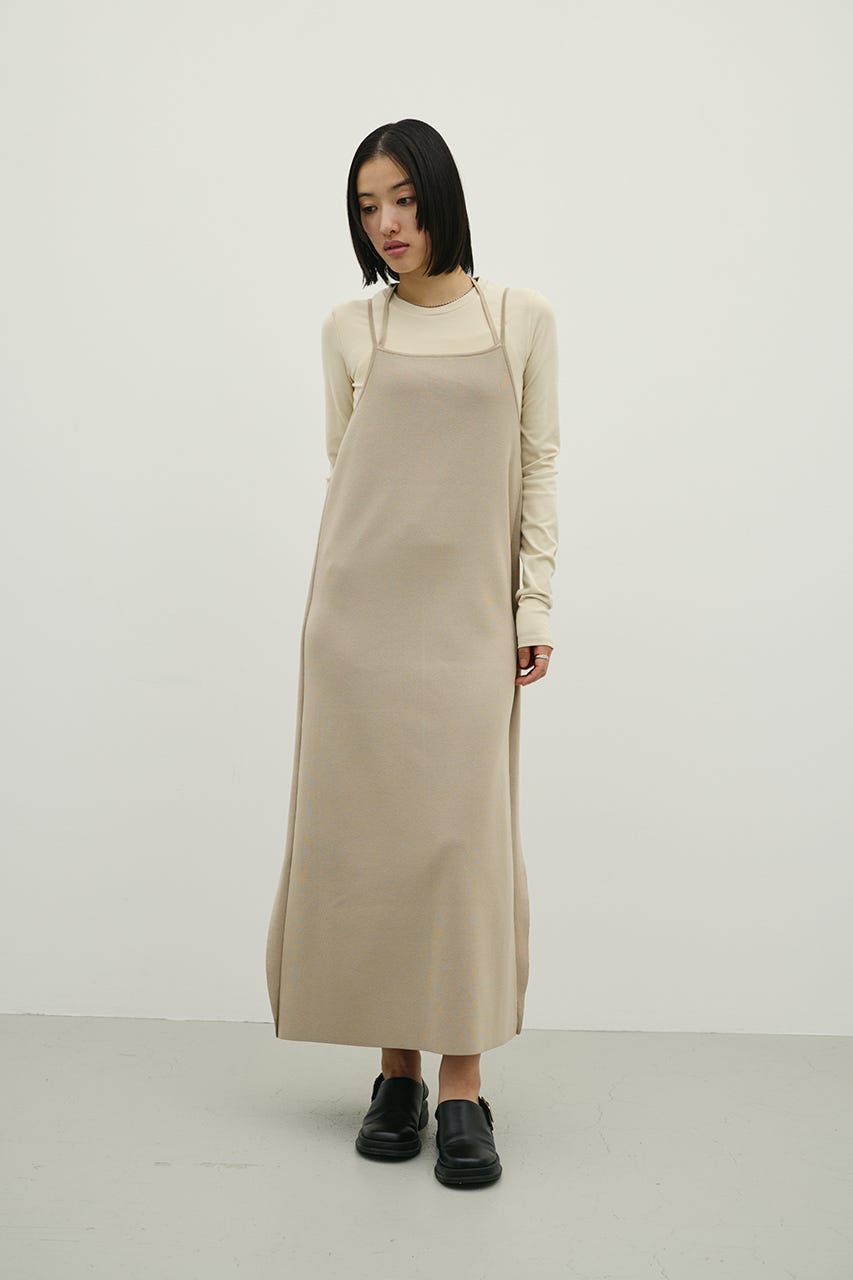 2ピースラップキャミワンピース BEG M