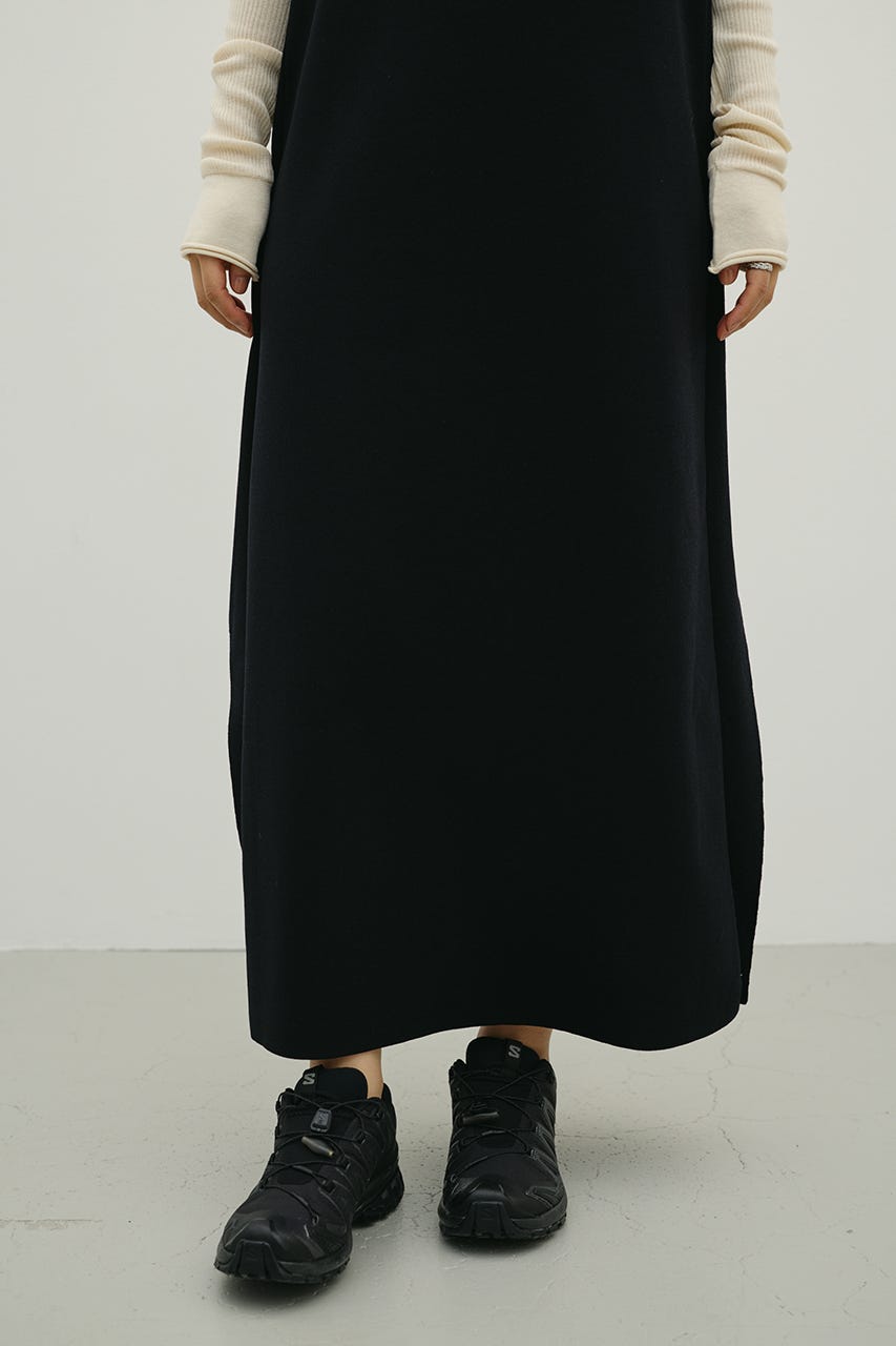 2ピースラップキャミワンピース BLK M