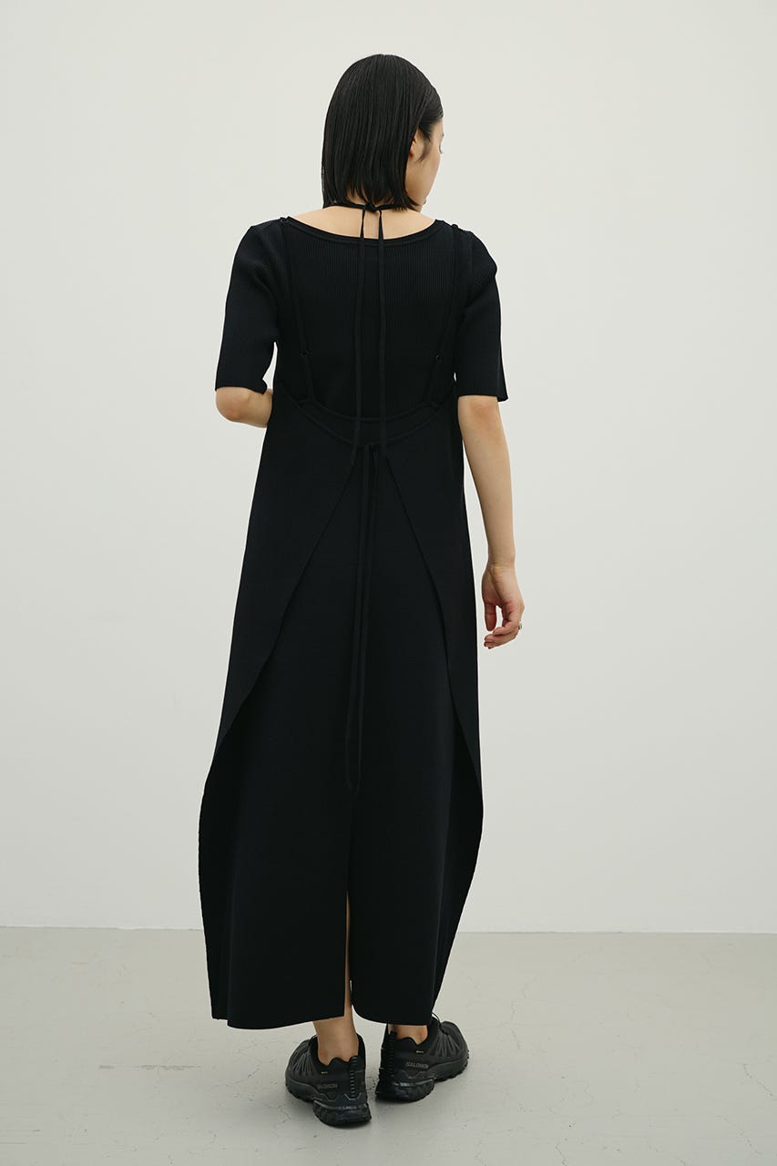 2ピースラップキャミワンピース BLK M