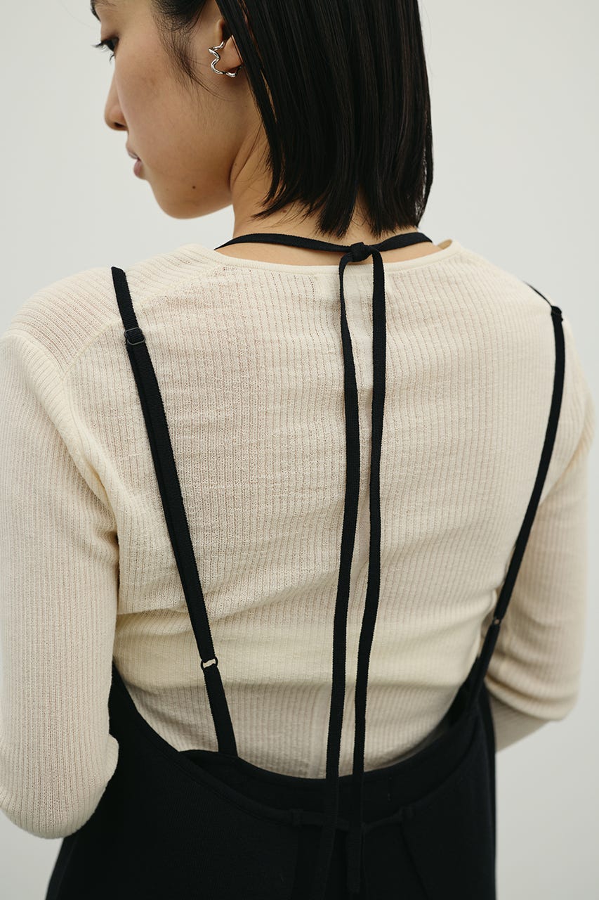 2ピースラップキャミワンピース BLK M