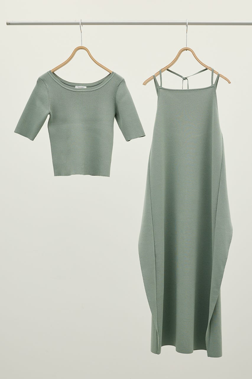 2ピースラップキャミワンピース GRN S