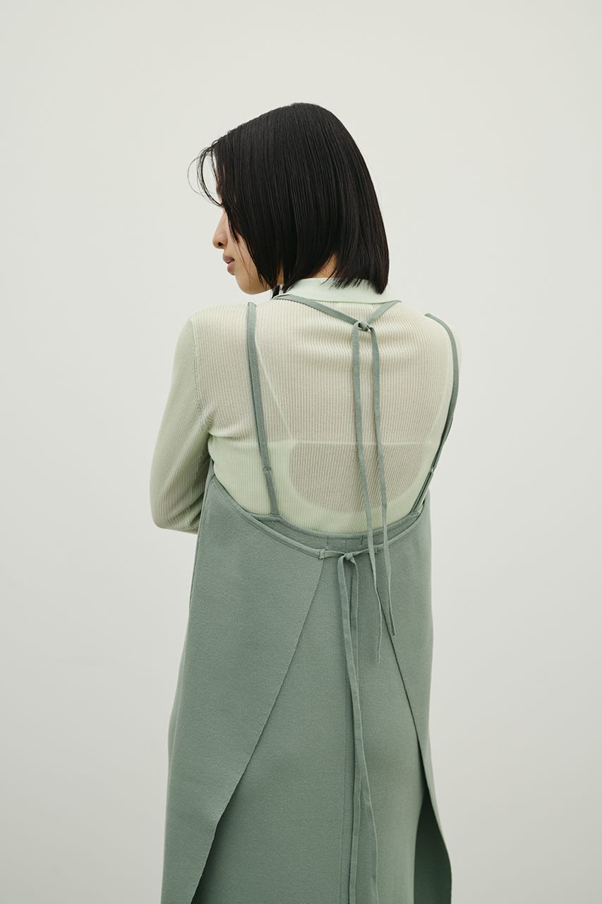 2ピースラップキャミワンピース GRN S