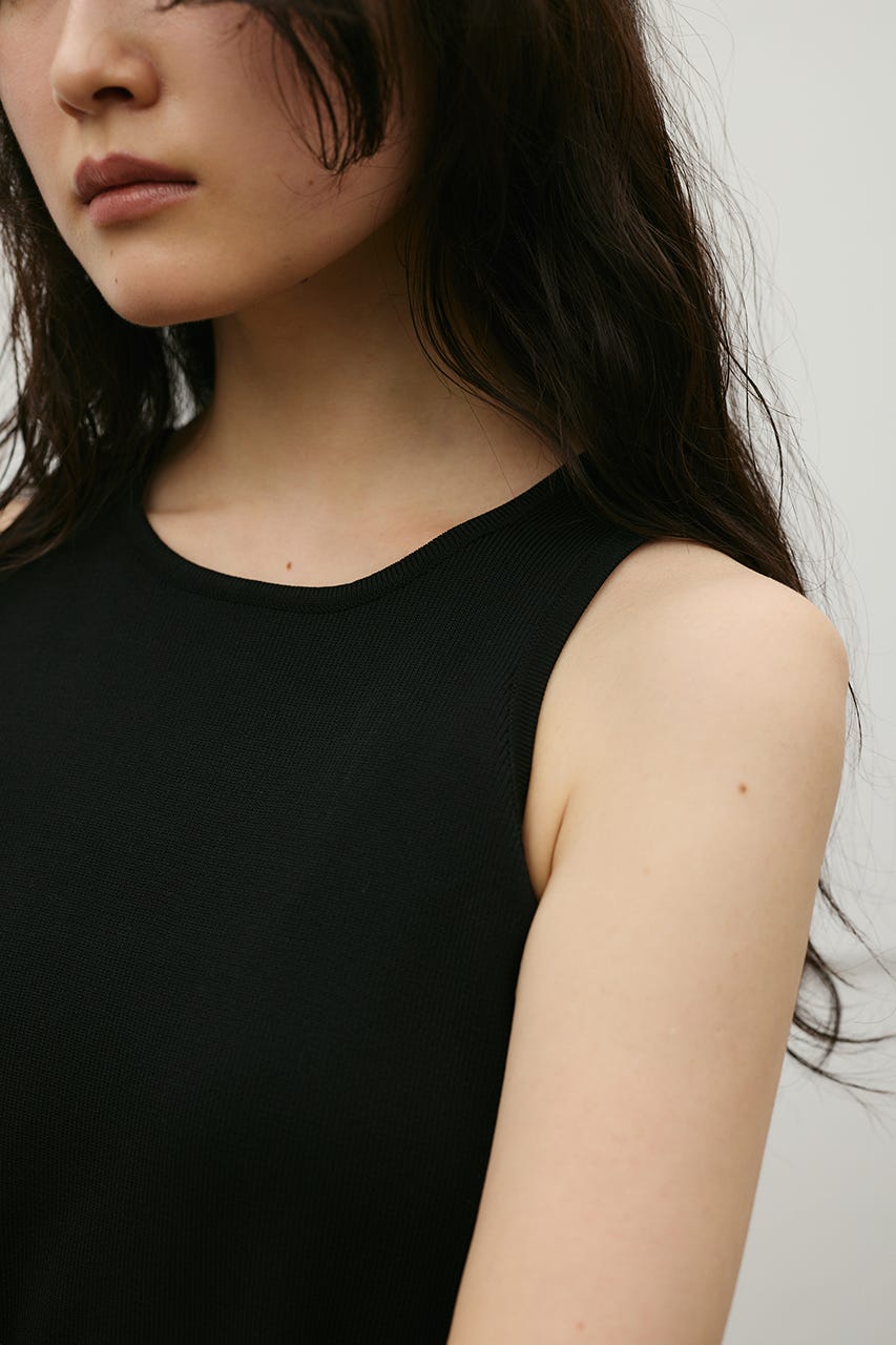 アメスリドッキングニットワンピース BLK M