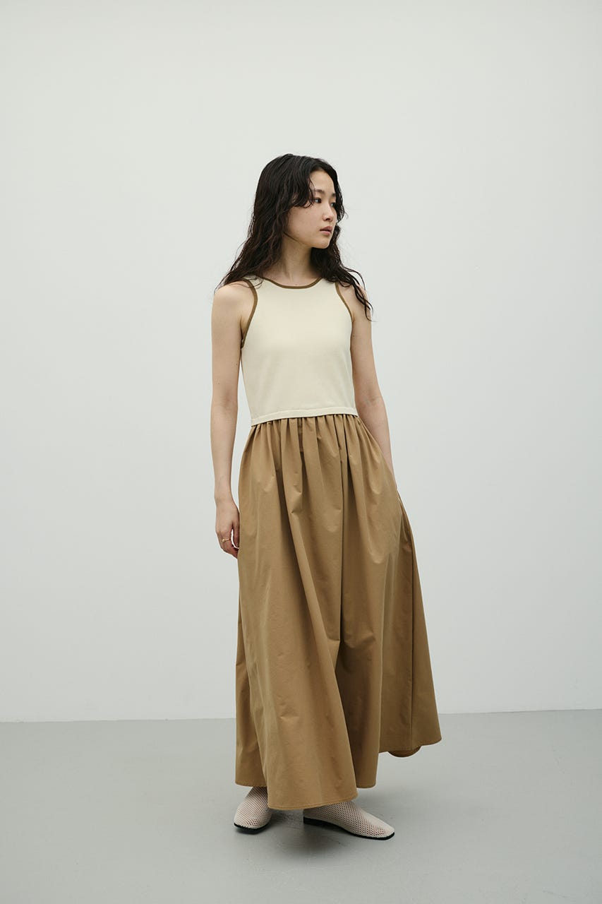 アメスリドッキングニットワンピース IVOY M