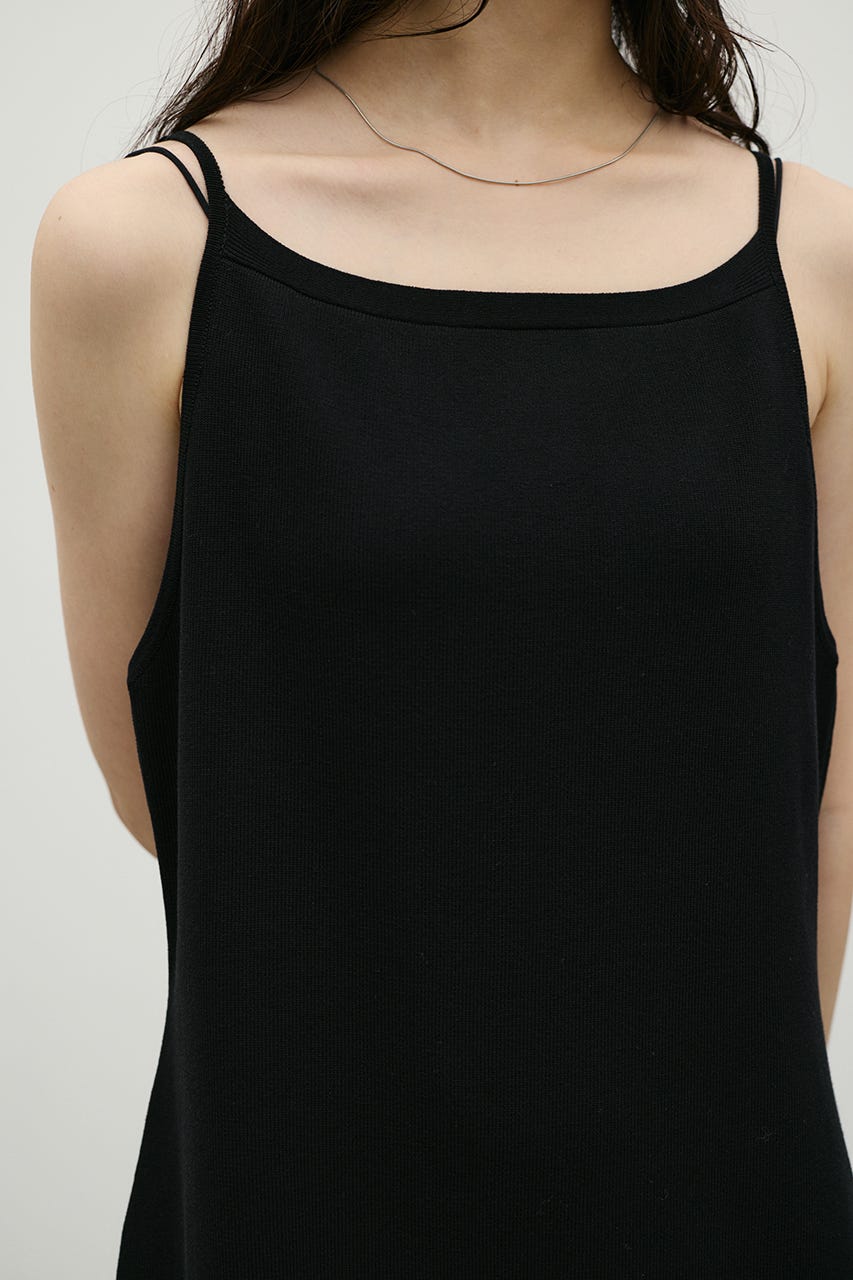 ナローニットワンピース BLK S