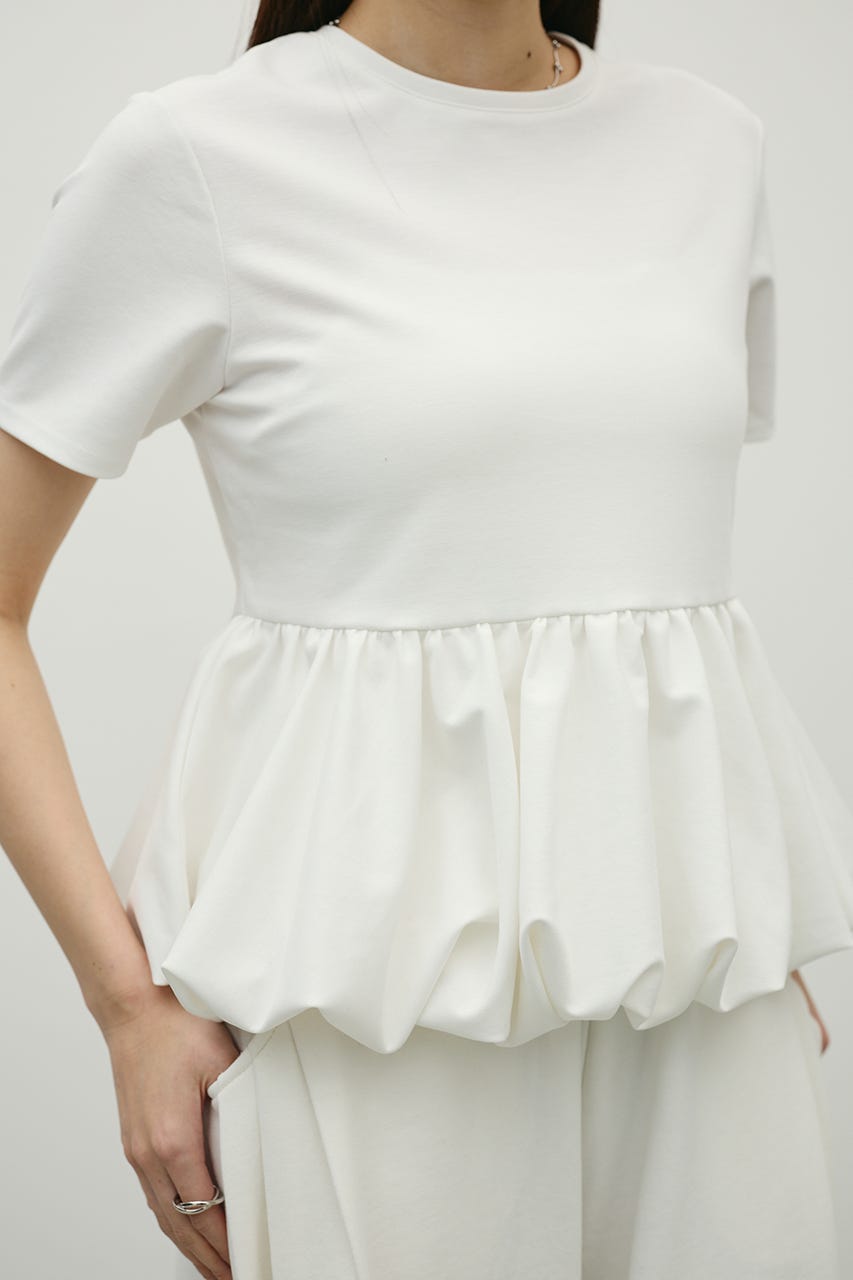 ヘムバルーンカットトップ WHT FREE