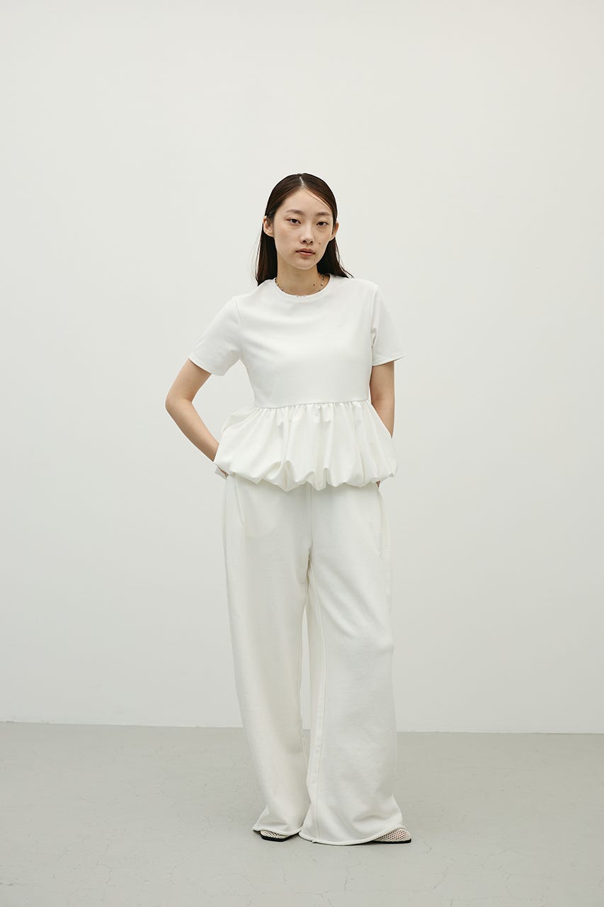 ヘムバルーンカットトップ WHT FREE