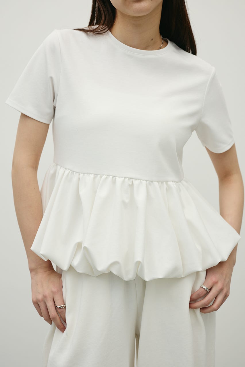 ヘムバルーンカットトップ WHT FREE