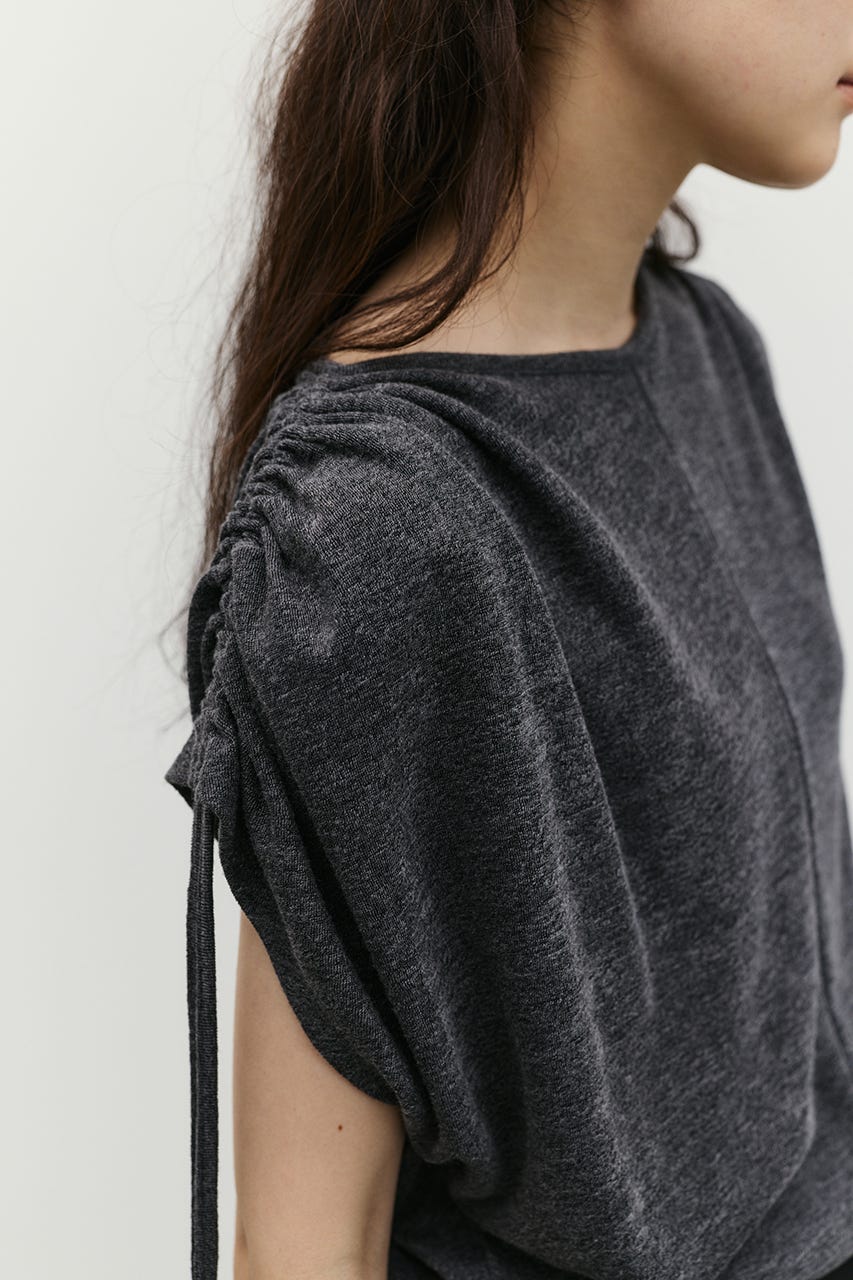 ショルダードレープトップ C.GRY FREE