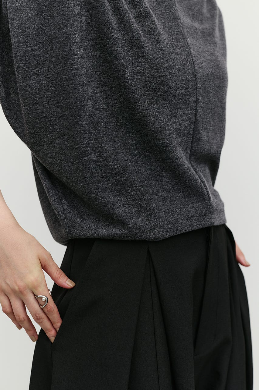 ショルダードレープトップ C.GRY FREE
