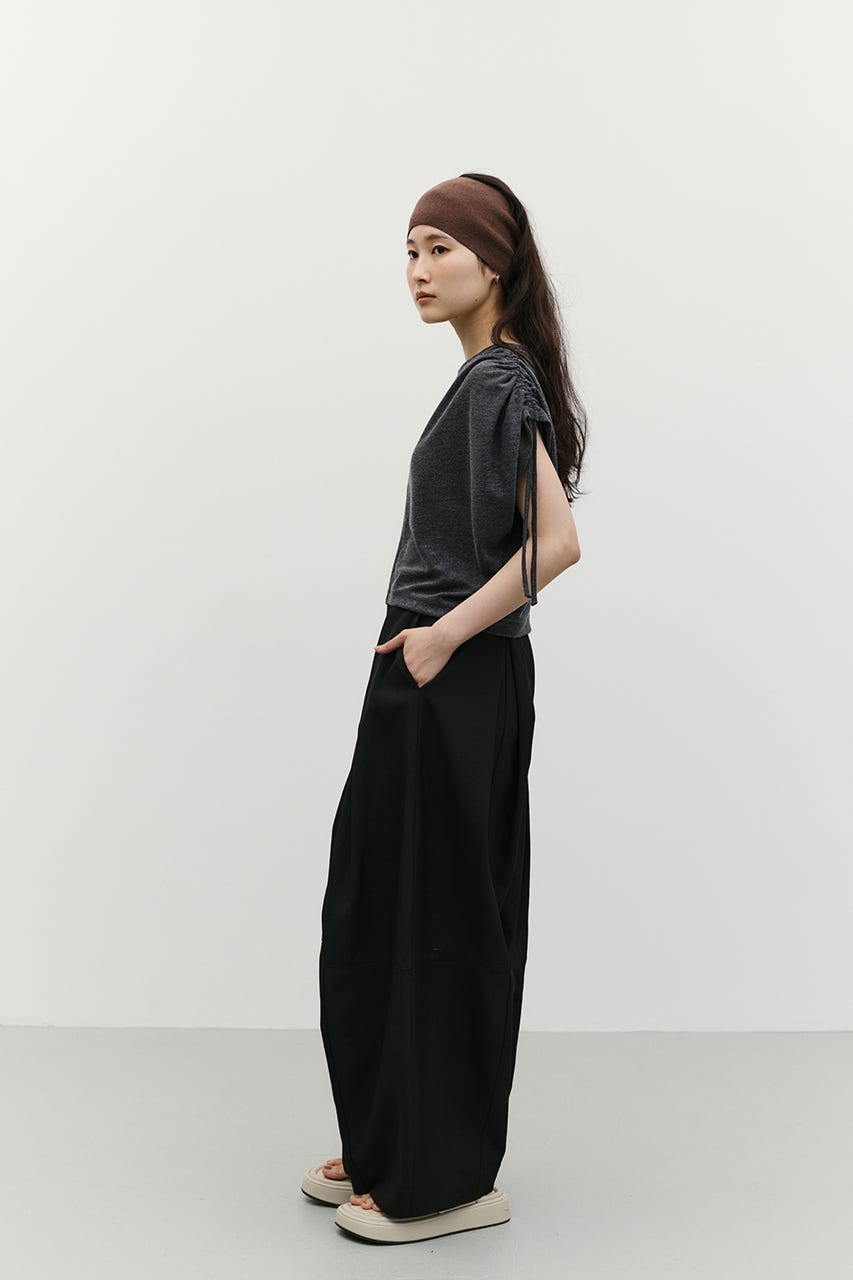 ショルダードレープトップ C.GRY FREE