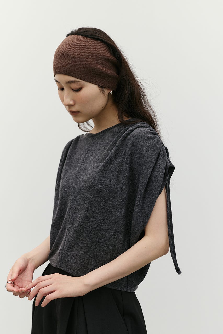 ショルダードレープトップ C.GRY FREE