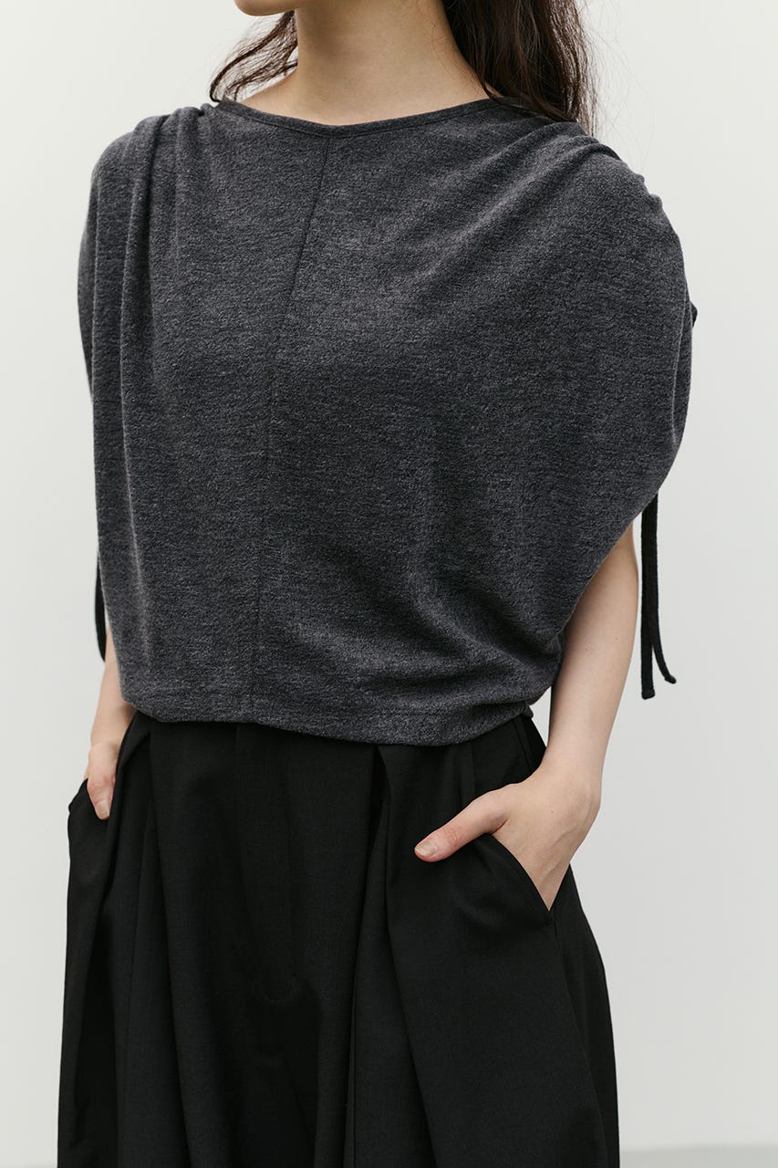 ショルダードレープトップ C.GRY FREE