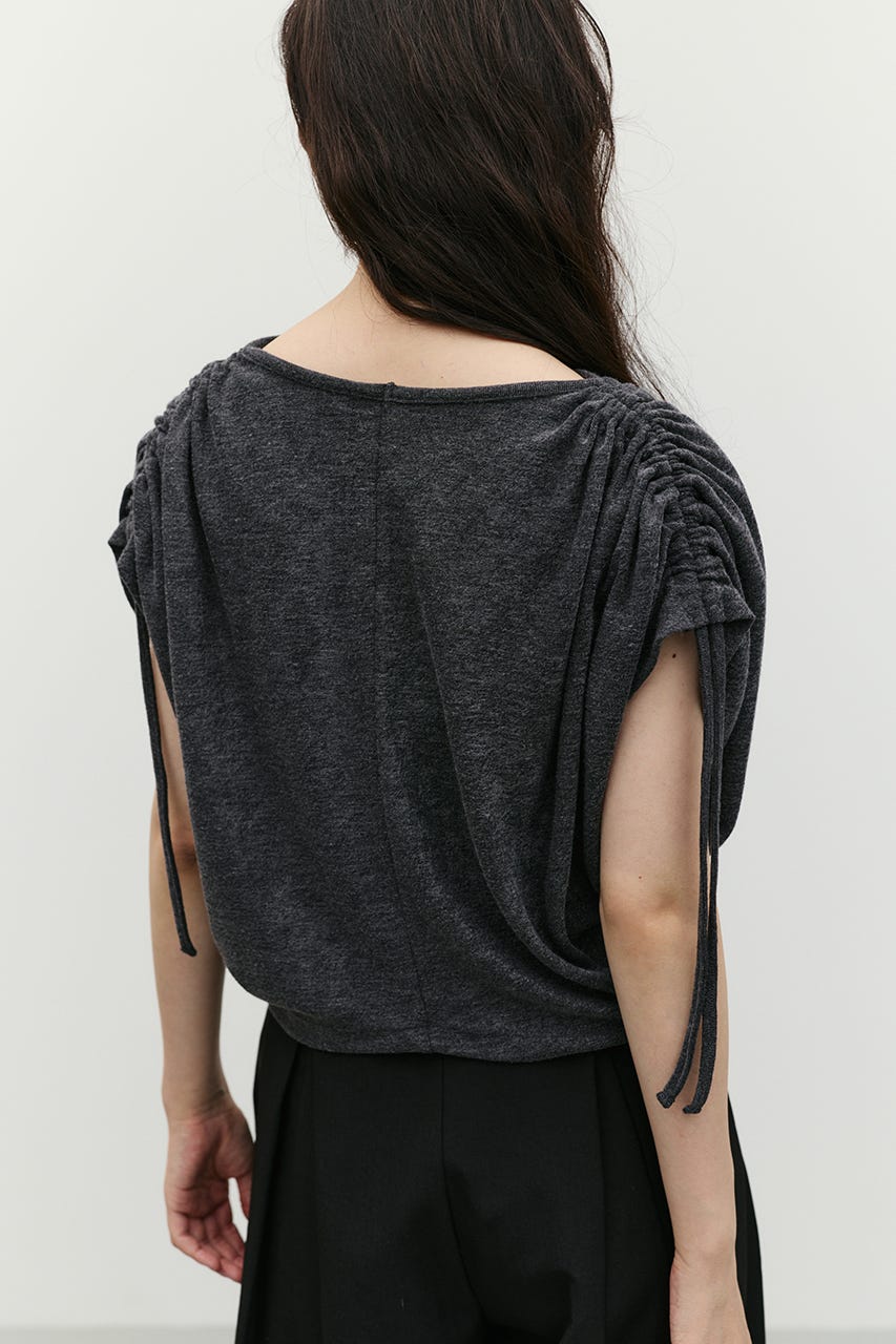 ショルダードレープトップ C.GRY FREE