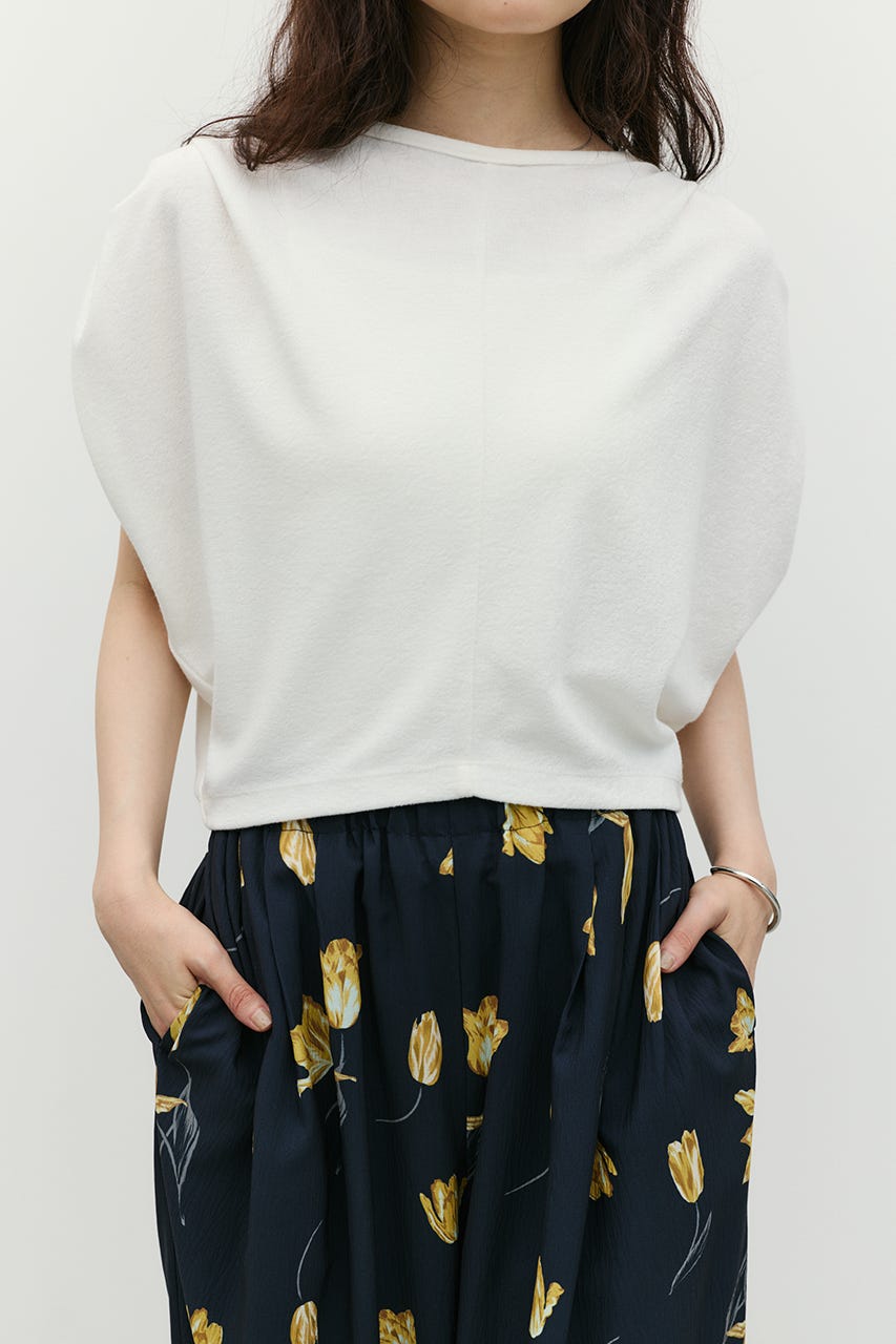 ショルダードレープトップ WHT FREE