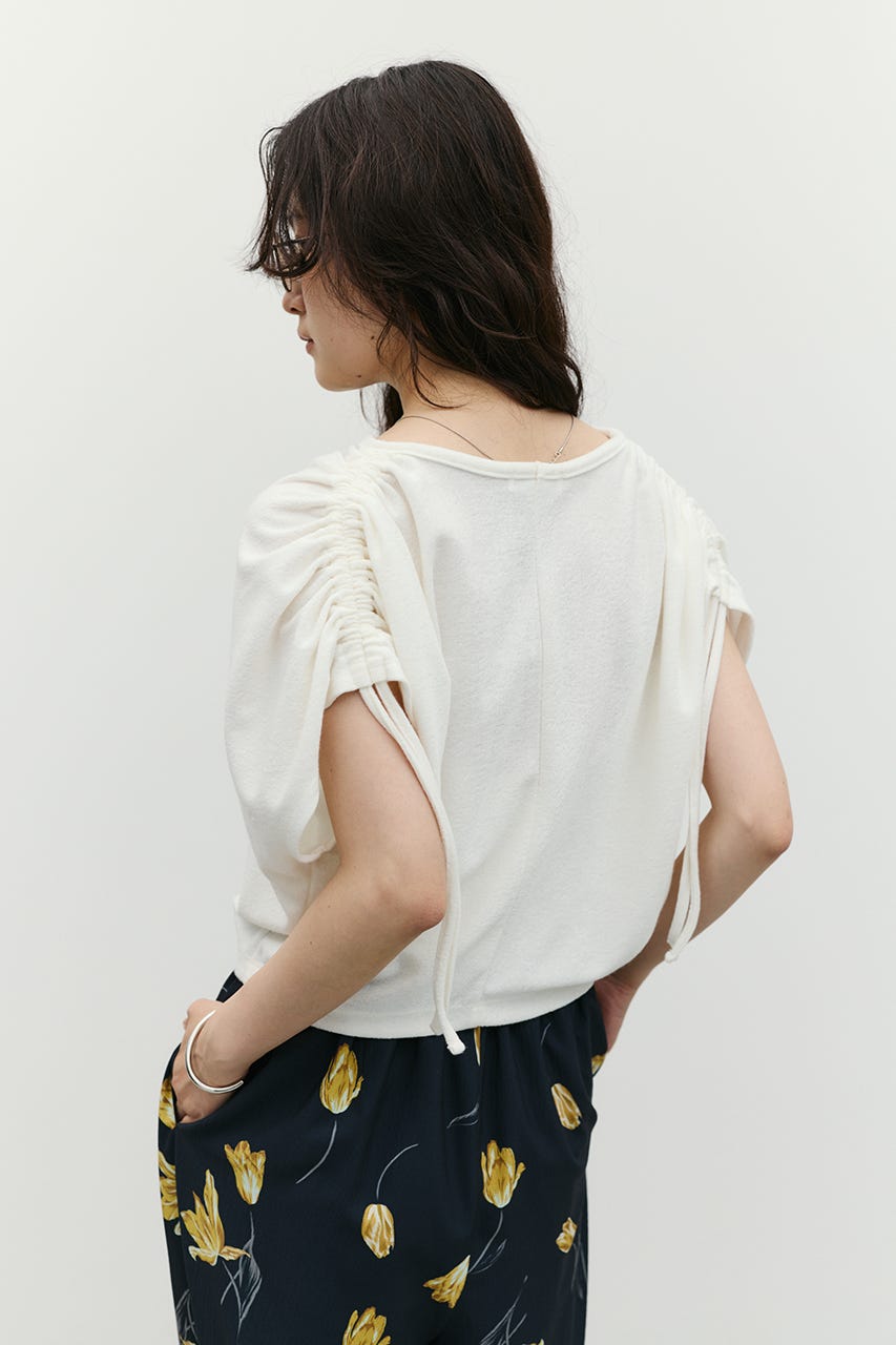 ショルダードレープトップ WHT FREE